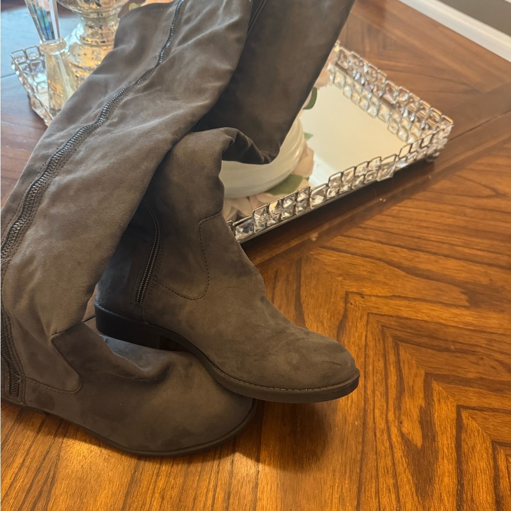 Style & Co. Over the Knee Boots - Charcoal